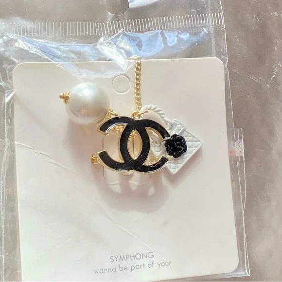 Brooch gold plated/ enamel - Picture 7 of 7